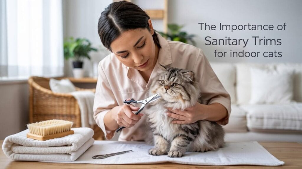 Cat sanitary grooming