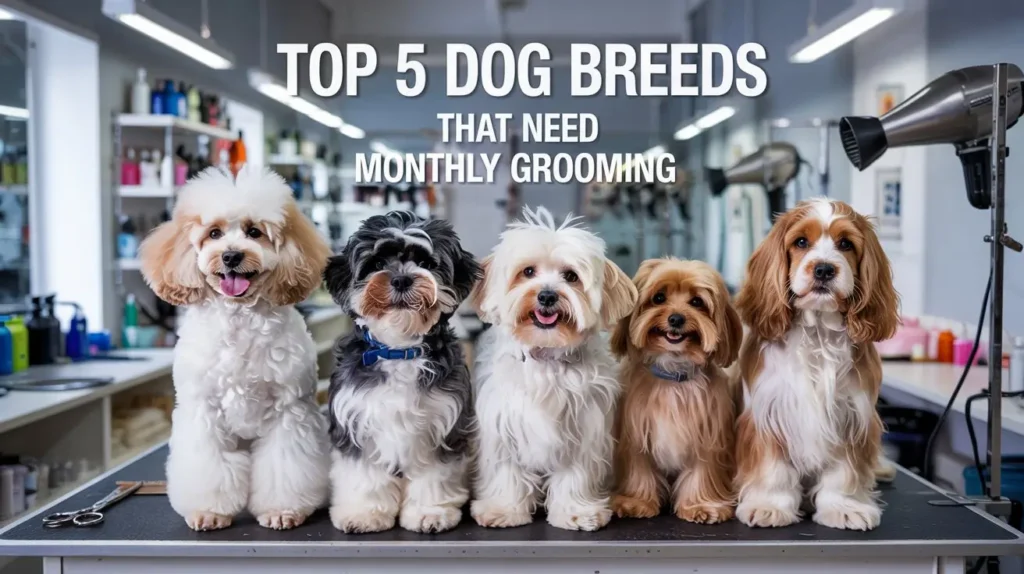 Top 5 Dog Breeds That Need Monthly Grooming